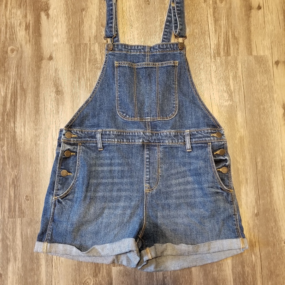 Old Navy Jean Overall Shorts